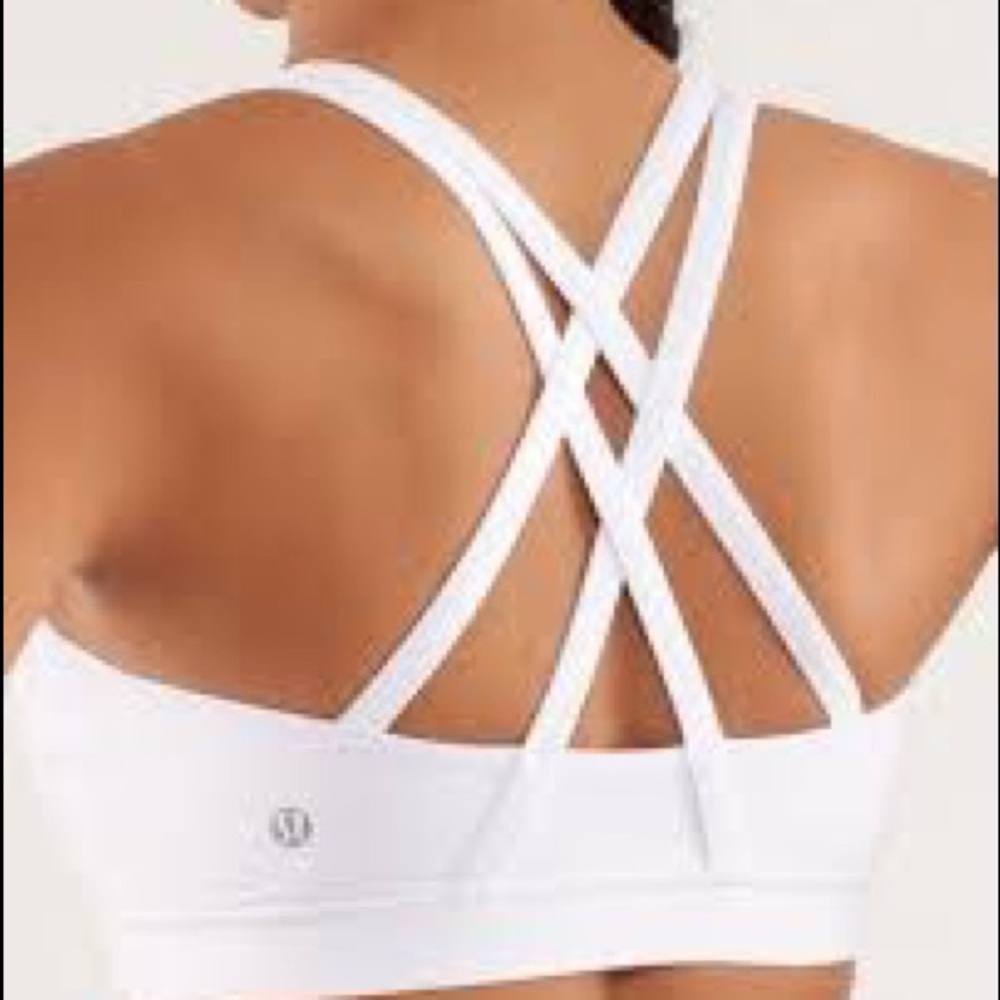 lululemon white energy bra size 4 great condition